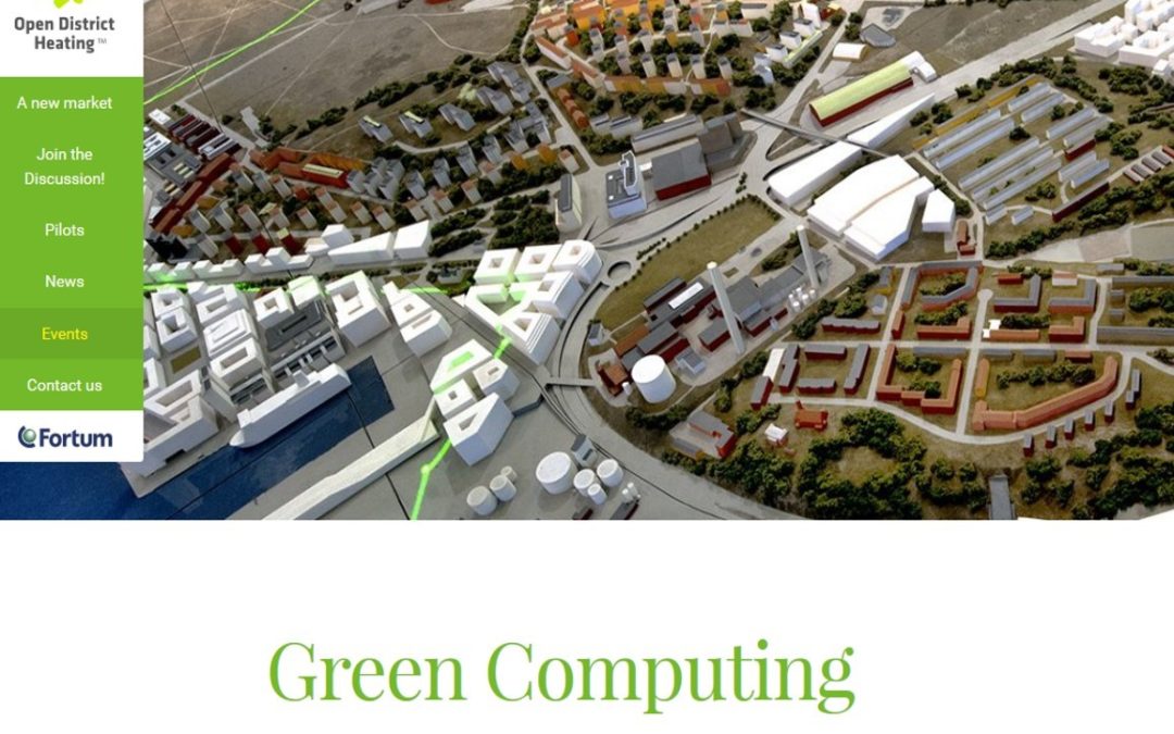 Green Computing event in Stockholm 23/9/2015